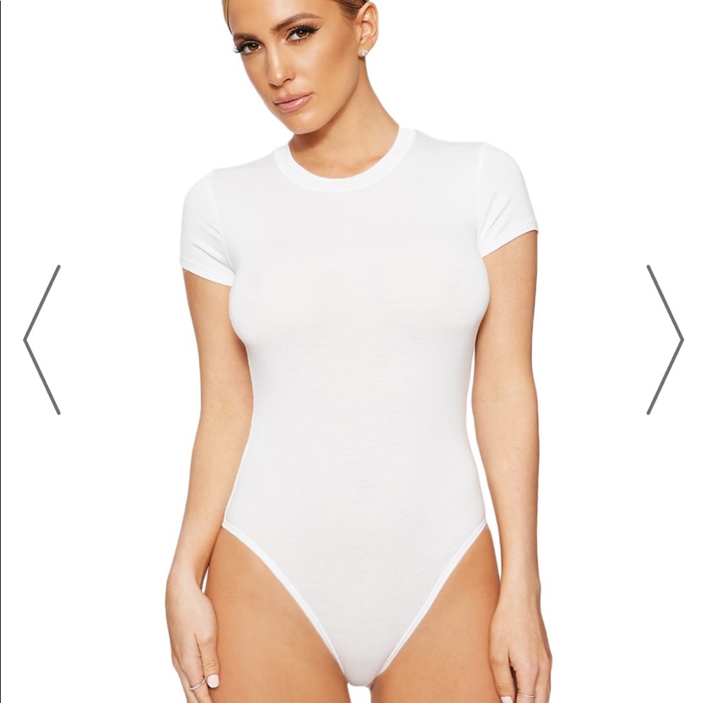 Naked Wardrobe Your Cup of T Bodysuit